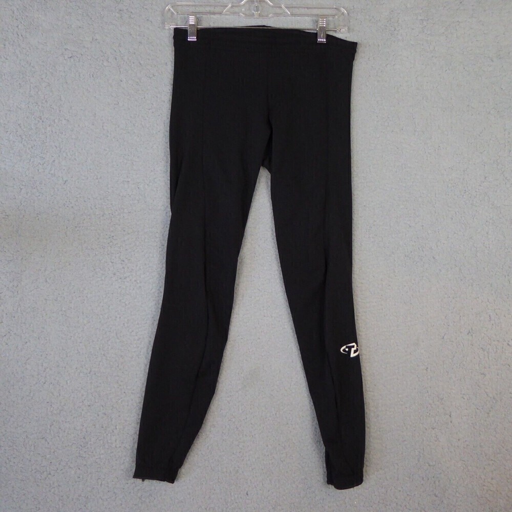Vintage Trek Cycling Pants Women's Medium Black Unpadded Full Length Zip Opening